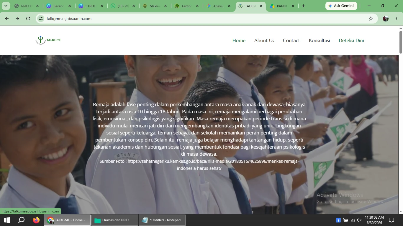 Aplikasi Talk GmE dari RSJ. H.B. Saanin Padang