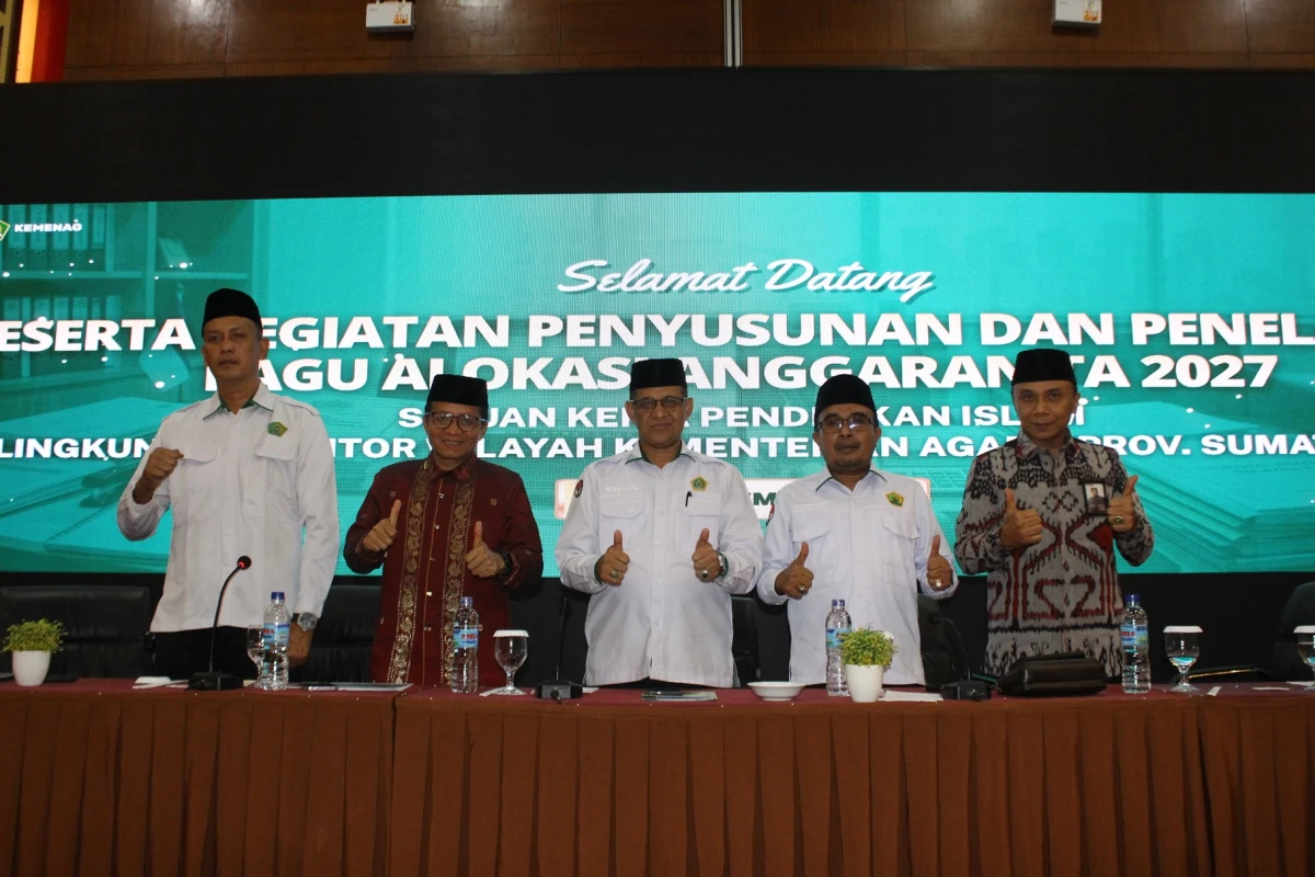 Kanwil Kemenag Sumbar Gelar Penelaahan Pagu Anggaran Pendis TA 2027 di Batusangkar