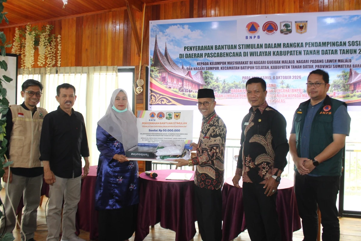 Memulihkan Harapan di Malalo : Stimulan BNPB untuk TPA dan Posyandu Pasca Galodo