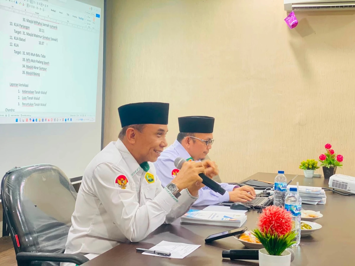 Sertipikasi Tanah Wakaf Terus Dikebut, Kemenag Tanah Datar Gelar Rapat Bersama KUA